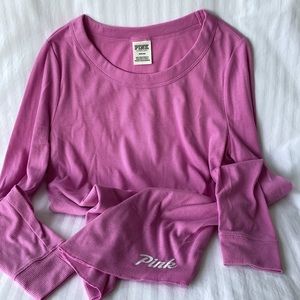 Cozy Ribbed long sleeve PINK shirt